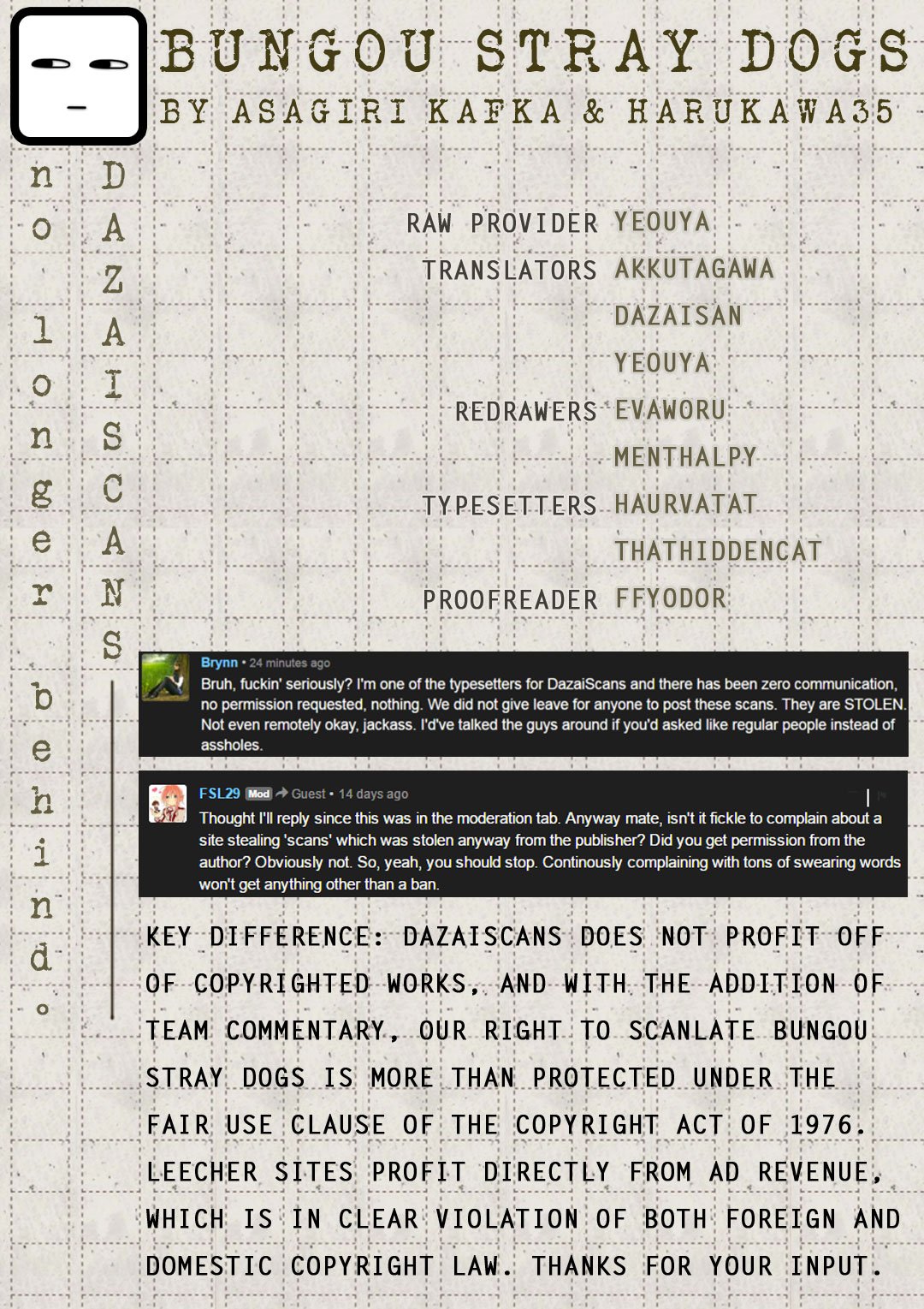 Bungou Stray Dogs, Chapter 47 image 01